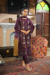 Motif Cambric Embroidered Suit