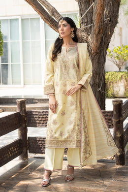 Motif Embroidered Suit-4113