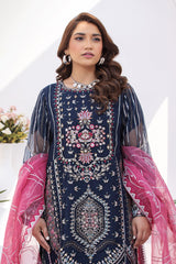 Motif Organza Embroidered Suit