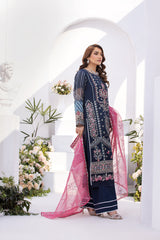 Motif Organza Embroidered Suit