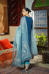 Motif Tilla and Sequence Embroidered Suit