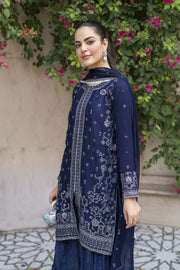 Motif Chiffon Embroidered Suit