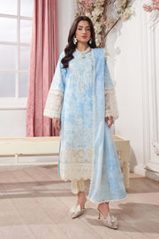 Motif Lawn Embroidered Suit