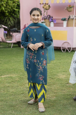 Motif Kids Embroidered Suit