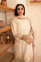 Motif Viscose Embroidered Suit