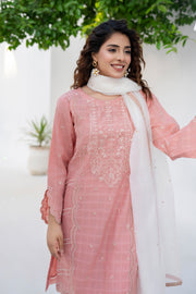 Motif Embroidered Suit