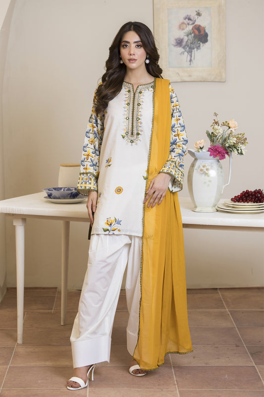 Motif Cambric Suit-023