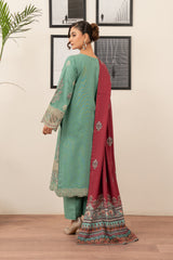 Motif Khaddar Embroidered Suit