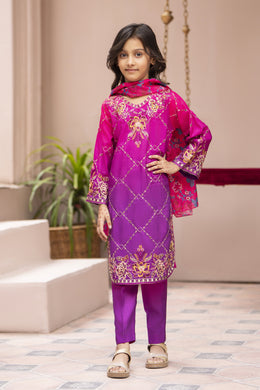Motif Kids Embroidered Suit