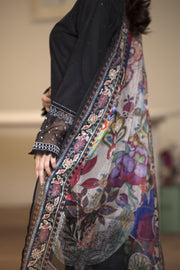 Motif Chikankari Embroidered Suit