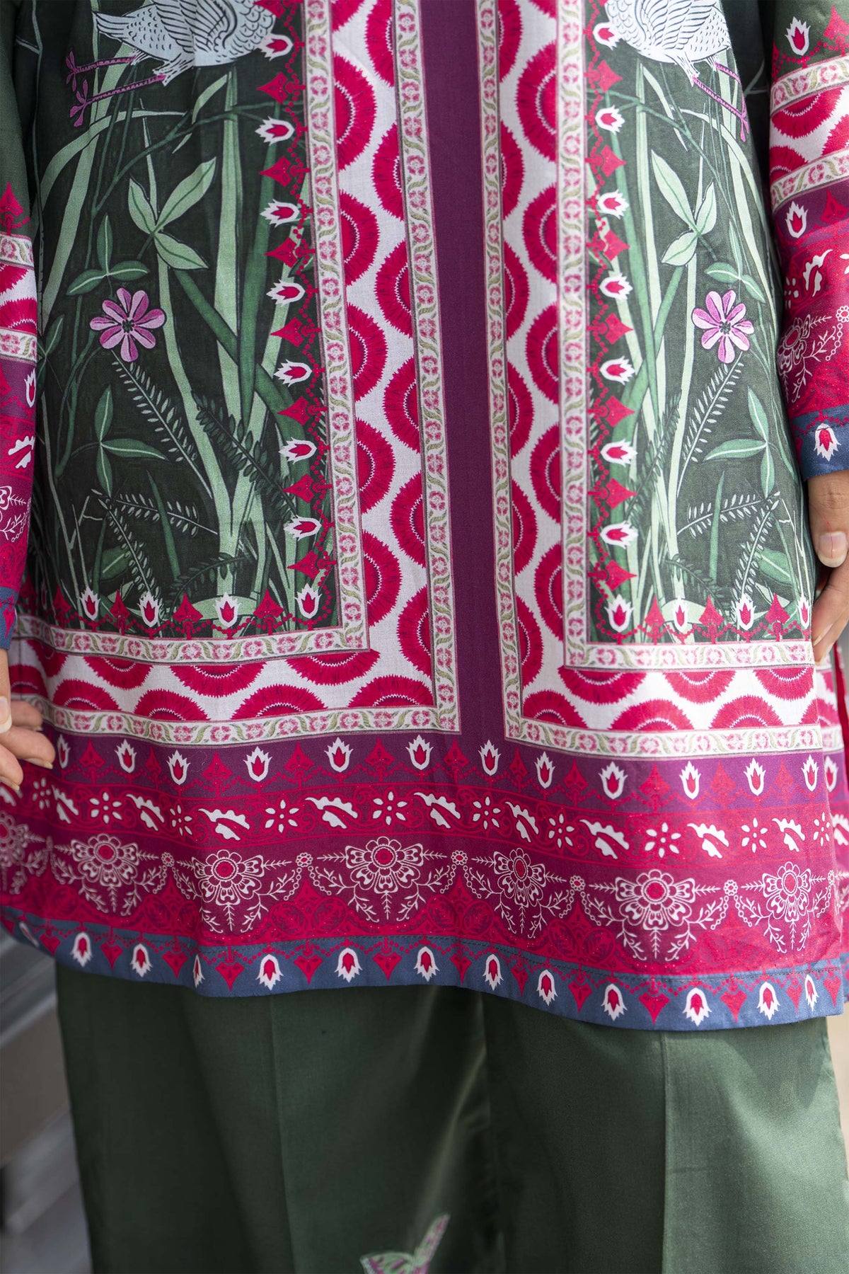 Motif Lawn Printed Co-ord set-032