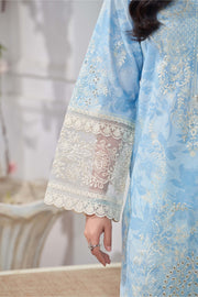 Motif Lawn Embroidered Suit