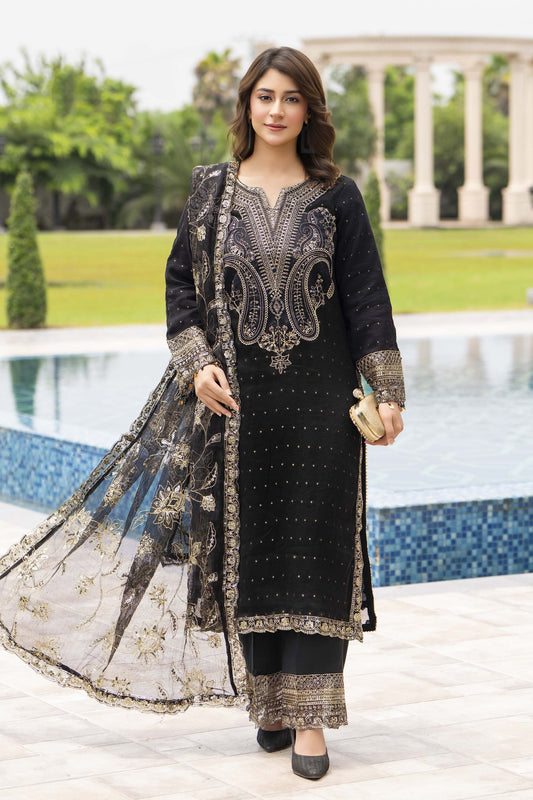 Motif Sequence Embroidered Suit-3807 - Motif UK