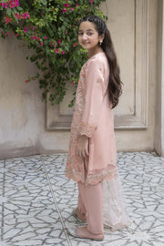 Motif Girls Embroidered Suit