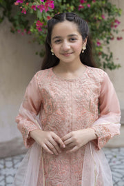 Motif Girls Embroidered Suit