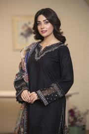Motif Chikankari Embroidered Suit
