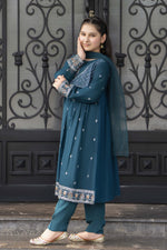 Motif Girls Embroidered Suit-008 - Motif UK