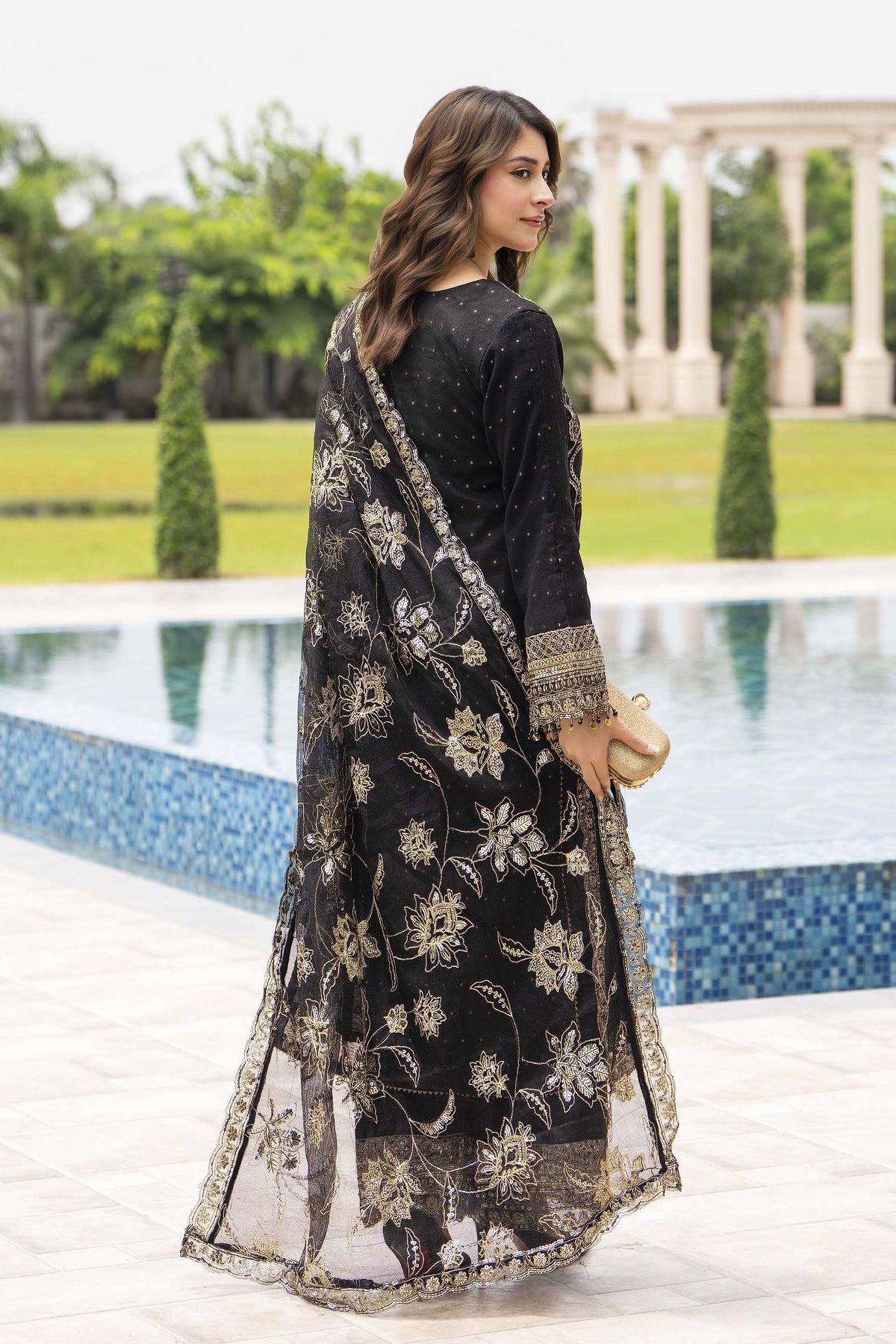 Motif Sequence Embroidered Suit-3807 - Motif UK