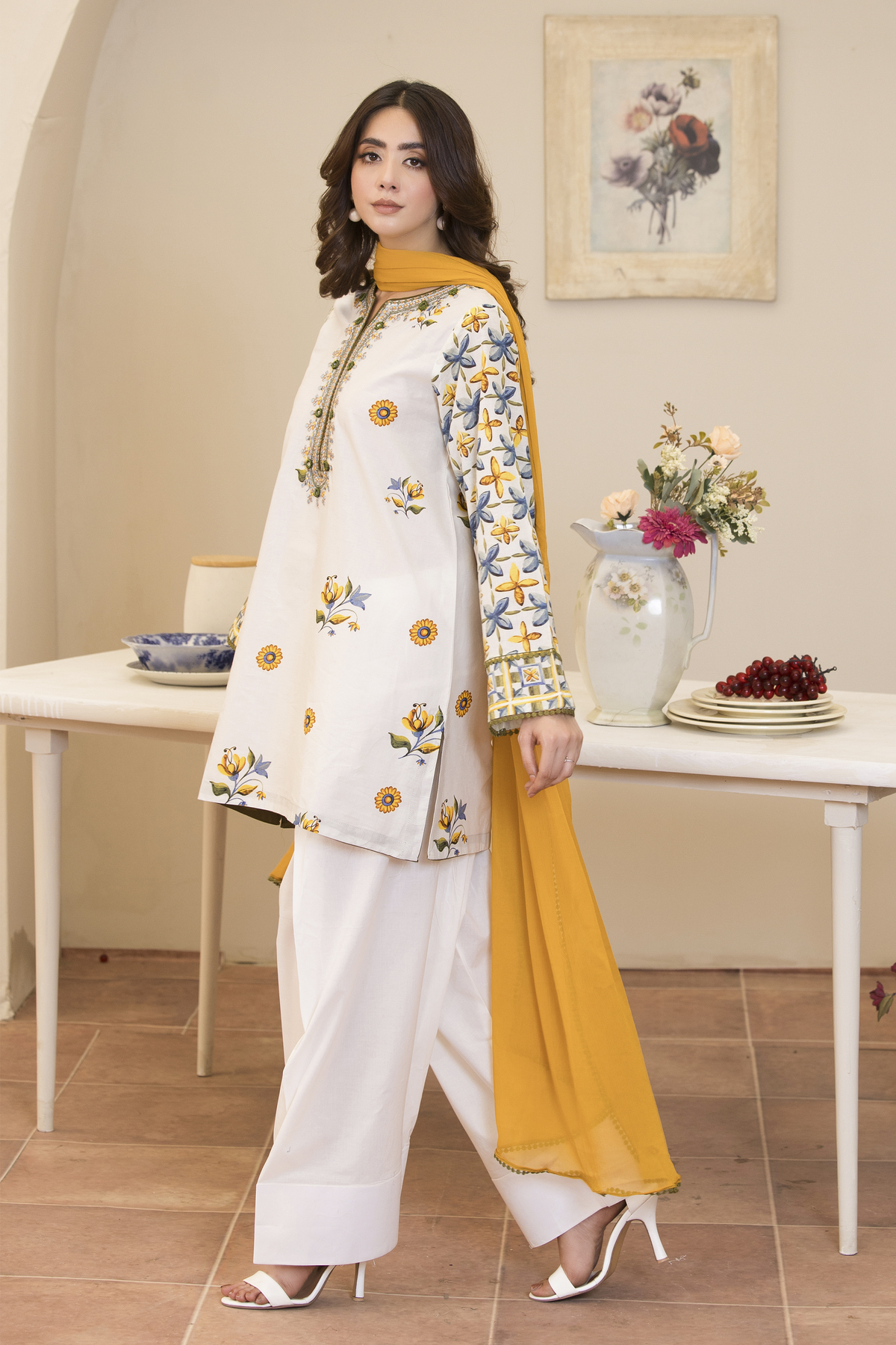 Motif Cambric Suit-023