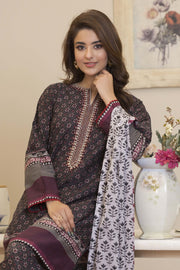 Motif Lawn Printed Suit