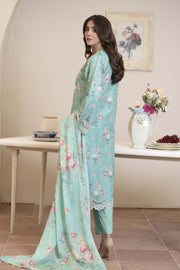 Motif Lawn Embroidered Suit