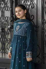 Motif Girls Embroidered Suit