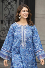 Motif Printed Lawn Suit-033