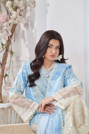 Motif Lawn Embroidered Suit