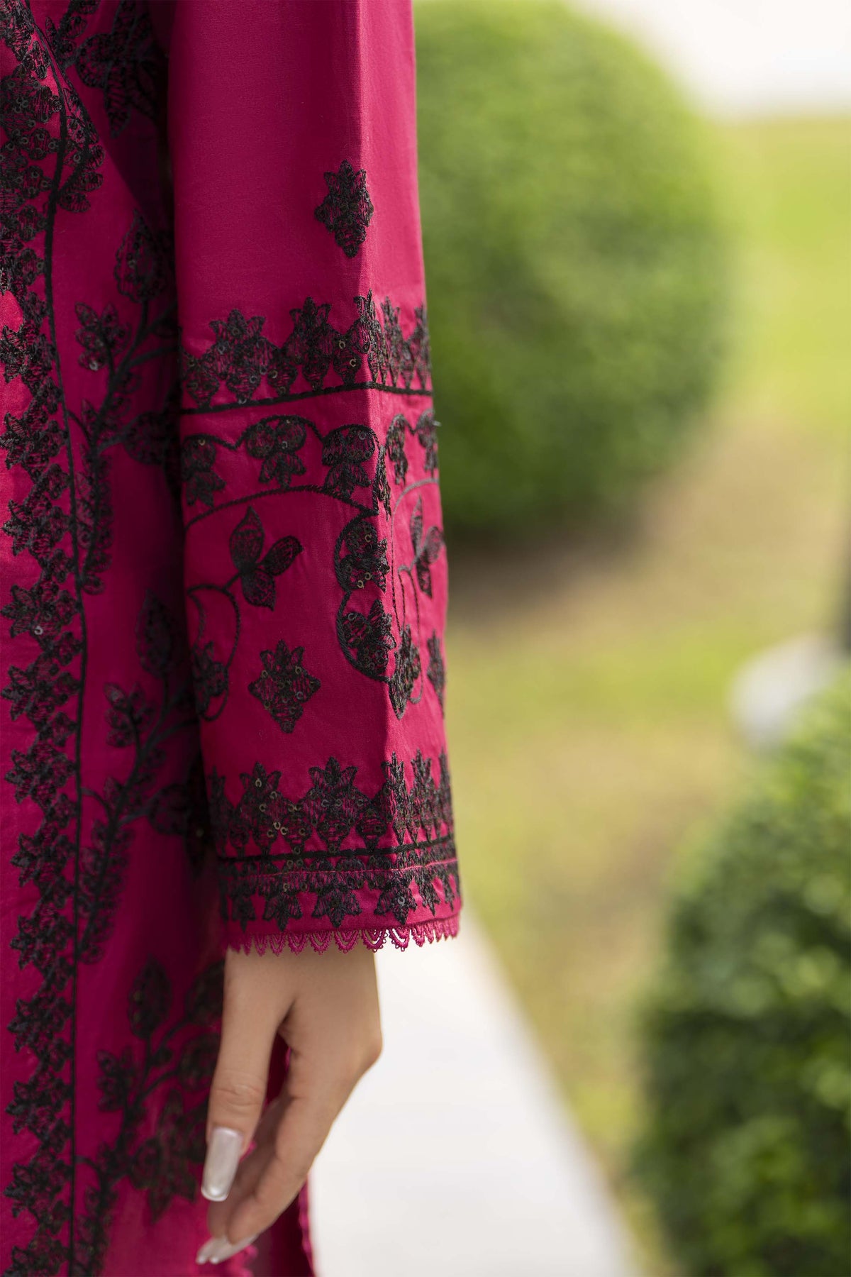 Motif Cotton Sequence Embroidered Suit-3808 - Motif UK