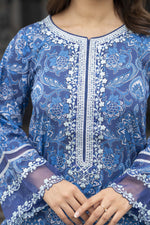 Motif Printed Lawn Suit-033