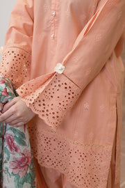 Motif Chikankari Embroidered Suit