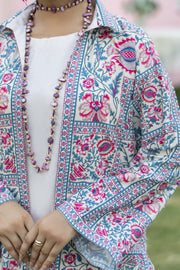 Motif Cambric Printed Suit-001