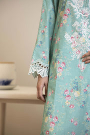 Motif Lawn Embroidered Suit