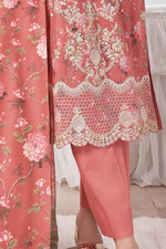Motif Lawn Embroidered Suit-024