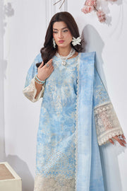Motif Lawn Embroidered Suit
