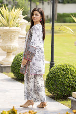 Motif Lawn Embroidered Co-ord Set-014