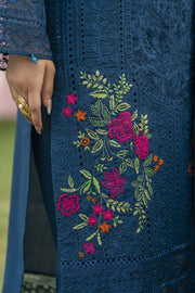 Motif Cotton Embroidered Suit