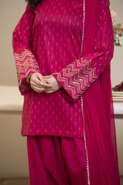 Motif Embroidered Suit