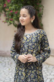 Motif Kids Lawn printed Suit