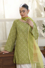 Motif Lawn Printed Suit