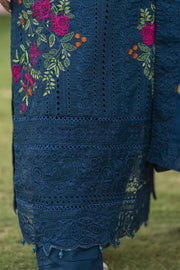 Motif Cotton Embroidered Suit