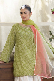 Motif Lawn Printed Suit