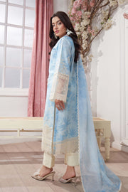 Motif Lawn Embroidered Suit