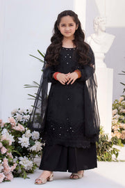 Motif Girls Organza Embroidered Suit