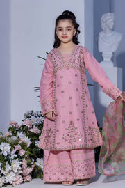 Motif Girls Cotton Embroidered Suit