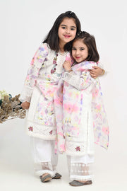 Motif Girls Cotton Printed Suit