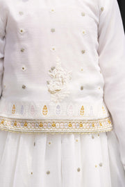 Motif Girls Embroidered Suit
