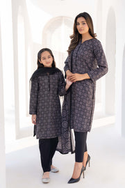 Motif Lawn Printed Suit