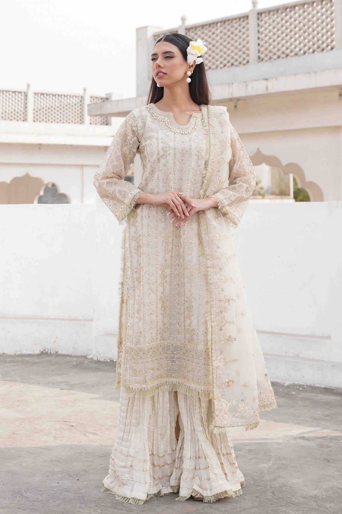 Motif Tilla & Sequence Embroidered Suit-306 - Motif UK