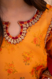 Motif Kids Embroidered Suit